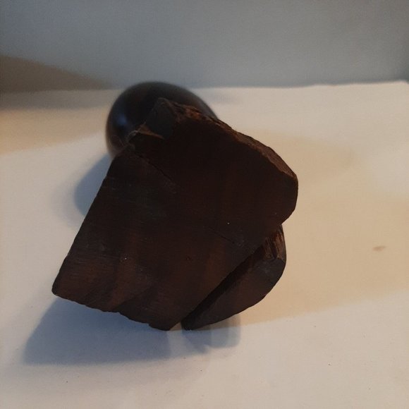 Hand Carved Ironwood Pharaoh Quail Bird Sculpture 7 inch Figurine - Picture 5 of 11